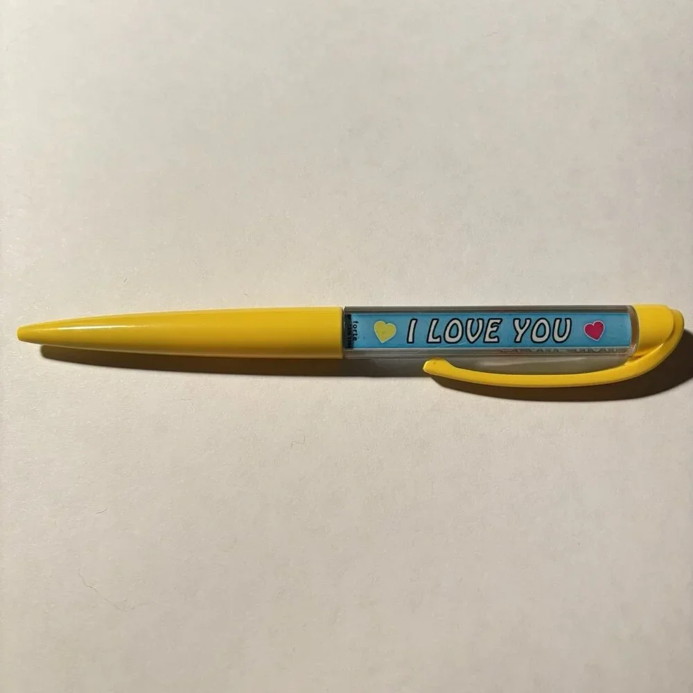 I Love You Floaty Pen Red Heart Moves Wedding Shower Marriage Valentines Gift